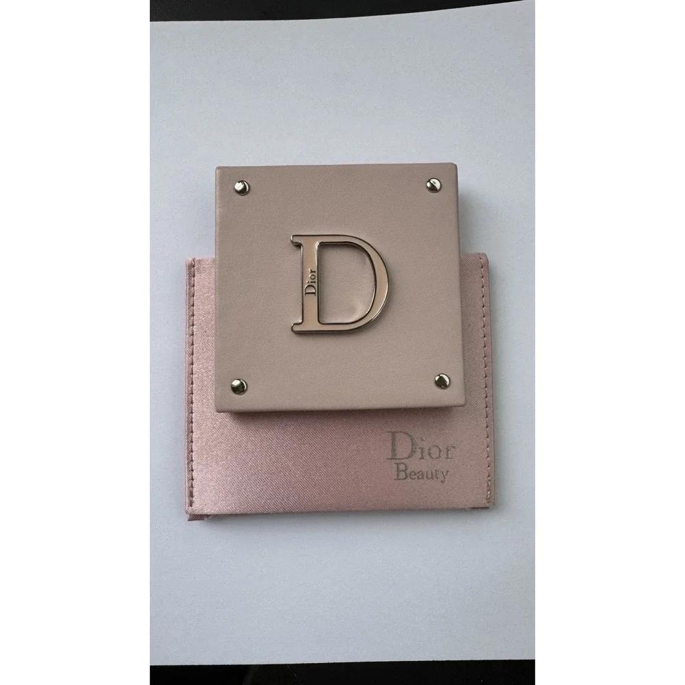 Dior Beauty Mirror Pink With Pouch Flip Mirror